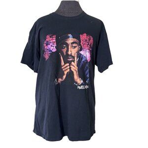 Tupac Poetic Justice T-Shirt Men’s Size Large Black Short Sleeve Crew Neck Tee